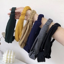 데일리 골지 밴딩 헤어밴드 반다나 6color