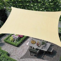 파파가든 썬쉐이드, 5번: 3.7m x 3.7m(화이트 크림)