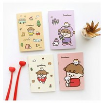 솜소미 유선노트 12.5X8.6cm 핸디 수첩 핑크풋 랜덤, 상세페이지 참조, 상세페이지 참조