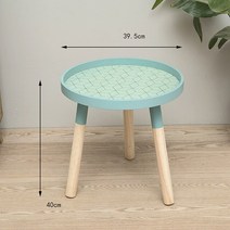 모서리서랍장 삼각틈새코너장 코너수납장 북유럽 심플 거실 작은 테이블 침실 라운드 미니 하우스 솔리드, 한개옵션1, 01 Blue