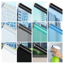 창문필름 사생활보호 암막시트지 유리썬팅지 무접착, 창문필름 암막블랙 5M