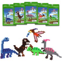 ( 공룡 블럭만들기)이지툭툭 빅블럭 시리즈 5종 룡만들기 록 16mm 트리케라톱스 프테라노돈, 브라키오사우르스