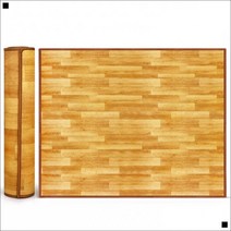 충격흡수 깔끔한모서리마감 선물 도톰한쿠션감 침실매트130x200cm 보온매트130x200cm, 보온매트 고급우드 130x200cm