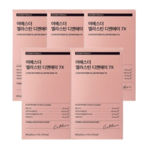 여에스더 엘라스틴 디엔에이 DNA 7X 에스더 포뮬러 3세데 말 엘라스틴 식약처 HACCP 인증 제품 항인대 추출 연어 탄성 저분자 콜라겐 데스모신 이소데스모신 고함량 스틱 포, 5개, 14포