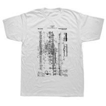 대나무단소 플라스틱 단소 재미있는 플루트 특허 티셔츠 그래픽 코튼 스트리트웨어 반팔 생일 선물 여름, 01 WHITE_04 L