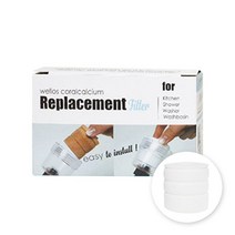 웰로스 코랄칼슘 녹물제거필터 모음 필터샤워기 녹물필터, 04_웰로스 교체필터 2입