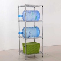 스테인레스 랙 조립식 앵글 베란다 다용도 적치대, 길이 45cm 폭 45cm 높이 150cm/  5단