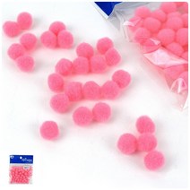 YOLOMAM 뿅뿅이 분홍12MM 유아만들기재료 아동미술재료