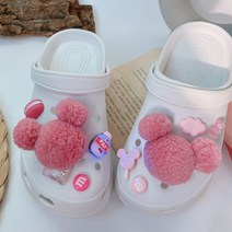 루스플로스 LED 핑크 곰돌이 폼폼 파츠