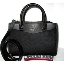 마이클 코어스 에버리 미디엄 블랙 사피아노 가죽 사첼 크로스바디백 NWT 398 700692