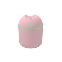 미니 초음파 USB 자동차 공기 가습기 스프레이 디퓨저 미스트 메이커 LED 야간 램프 포함 집 사무실, 03 분홍색