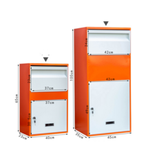 단독주택택배함 별장 빌라 무인택배함 오피스텔 단독, 큰 녹색