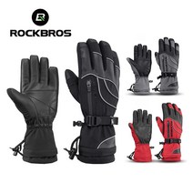 BUyuS락브로스 글로브 스키 ROCKBROS 보드 방한 방수 S133굿딜 브이숍, 블랙/XL