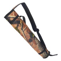 GHSHOP 양궁 화살통 액세서리 어깨 끈으로 조절 가능한 포켓 경량 소형 성인용 일반 화살표 가방 청소년 촬영, 49.5x8x8cm, 옥스포드 천, 위장