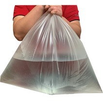 로니아마켓 투명 비닐 재활용 쓰레기 분리수거 봉투 막지 봉지, 70매입, 110L