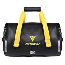 오토바이 방수백 리어백 바이크 모토캠핑 가방 MDL0701, 블랙, 40L