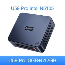 Windows 11 미니 PC 인텔 셀러론 N5095 DDR4 16GB SSD 512GB 데스크탑 4K 60fps HD DP VGA 포트 1000M LAN, CHINA_8GB512GB, 04 8GB512GB