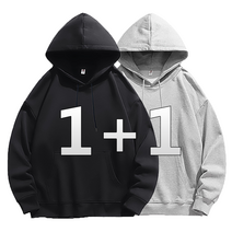 1+1 남자 후드티 무지 빅사이즈 M~5XL