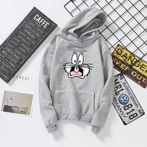 시밀러룩 커플 웨딩촬영커플룩 겨울 하라주쿠 커플 운동복 귀여운 만화 인쇄 숙녀 까마귀 한국 패션 거리 여성 풀오버 까마귀