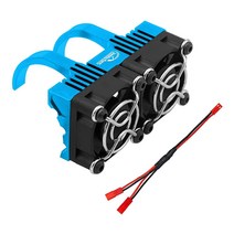 Hobby Fans RC 모터 방열판 이중 냉각 팬 27000RPM 알루미늄 방열판 550 3650 F540 사이즈 브러시리스 모터 엔진 모터 방열판 1/8 1/10 RC 자동차