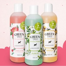 동물병원&샵전용 그린트리 애견 천연 샴푸 3종 500ml 강아지 목욕, 호호바오일