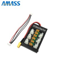 amass xt30 플러그 병렬 충전 보드 xt60 t 플러그 입력 isdt d2 q6 sc-608 sc-620 밸런스 밸런싱 충전기 lipo 배터리, 4mm 바나나 플러그