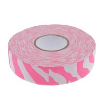 FWT 스틱 / 샤프트 / 박쥐 용 아이스 하키 스틱 테이프 25mm x 25m 테니스 라켓 그립 테이프, 핑크 얼룩말, 면