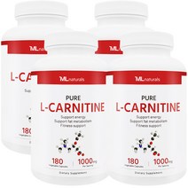 [미국빠른직구] 마이라이프 내추럴스 엘카르니틴 1000mg 180 야채캡슐 4병