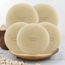 YB맘 순한 율무비누 세수 세안 율무 비누 세트, 100g, 5개입