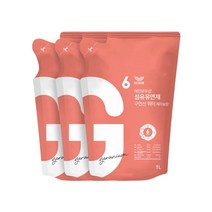 레인보우샵 섬유유연제 구연산 워터 제라늄향 1L 리필x3, 단품