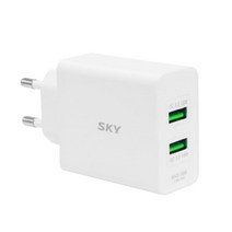 스카이 필 Q2 듀얼포트 고속충전 어댑터 36W, 혼합색상, 6개
