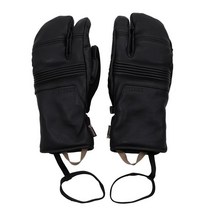 스키 방한 장갑 글러브 Decathlon 겨울 남녀 승마 방수 및 따뜻한 사이클링 포인트 손가락 양피 스포츠 야외 ovwg, s, 블랙 램스킨 - 랍스터 핑거