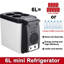 김치냉장고 미니 자동차 경량 이중 사용 단열 쿨러 박스 컨테이너 12V 반도체 아이스 6 리터, UK plug