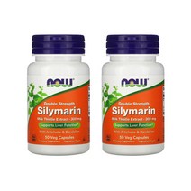 나우 푸드 더블 스트렝스 실리마린 밀크씨슬 300mg 베지캡슐 50개입 [2통] Double Strength Silymarin