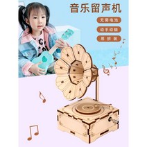 생활양판점 DIY 조립 종이오르골 수동 피아노 관람차 집 뮤직박스 쥬크박스, 펜 홀더가 있는 관람차 시계 오르골