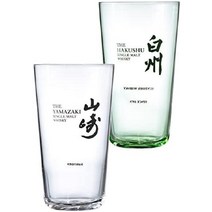 산토리 하쿠슈 하이볼 위스키 유리컵 340ml 2개 세트, 8L