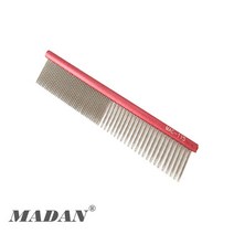 마단 미니콤 MAC-115 얼굴빗 소형콤 페이스콤 칼라미니콤 강아지빗, 레드
