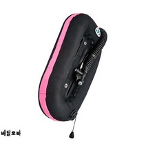 bcd 스쿠버다이빙 아쿠아나 AKUANA 알루미늄 25 30 파운드 백플레이트, 로즈