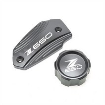 오토바이 부품가와사키 Z900 Z650 Z 2013-2022 오토바이 CNC 리어 & 프론트 브레이크 액 리저버 캡 실린더, 14 Z650 Grey, 14 Z650 Grey