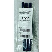 아이펜슬 눈화장 NYX Retractable 아이 라이너 in GYPSY 블루 3팩 방수 NEW & SEALED