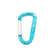 1 pc Aluminium alloy D shape buckle carabiner survial key chain climb carabine clip camping equi, 하늘색