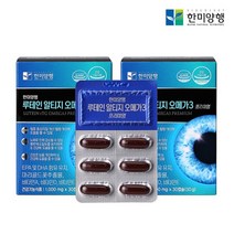 한미양행 루테인 알티지 오메가3 혈행개선 눈건강 영양제 1000mg 30정, 2개