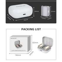 DJI-OM 5/6/se용 필 라이트 핸드폰 클램프 밝기 조절 가능 색온도 Osmo 모바일 6 짐벌 클램프 액세서리, WHITE