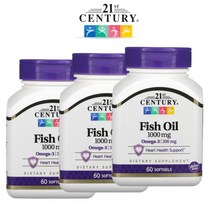 21세기센트리 피쉬오일 1000mg 오메가3 300mg 60소프트젤 X3 Fish Oil