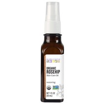 Aura Cacia 오가닉 퓨어 에센셜 오일 리스토어링 로즈힙 오일 칠레, 30ml, 1개