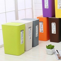 민스리빙 파스텔 휴지통 NEW 원터치 8L, 그린, 1개