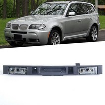 투어링 부츠 트렁크 리드 후면 핸들 BMW X3 E83 51133403611 용 키 버튼 포함 검정색 뚜껑 ABS 외부 자동차, 한개옵션0