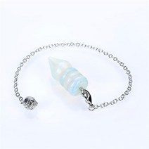 펜듈럼 펜던트 원석 목걸이 레이키 차크라 힐링스탈 진자 천연석 위카 Radiesthesia Dowsing Lapis Lazuli 쥬얼리