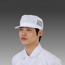 크린룸용 방진모자(1004) 남자 기본형 제전모자, 하늘색, 1개