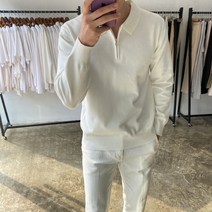 남성카라니트 지퍼 부드러운 캐시미어